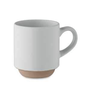 Keramický stohovateľný pohár > biela