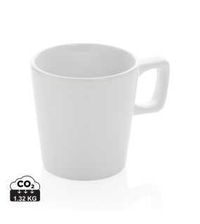 Moderný keramický hrnček na kávu > biela