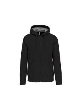 Unisex mikina (KARIBAN ZIP HOODED SWEATSHIRT) > šedá (dark) > 2XL