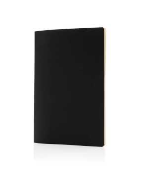 Zápisník s mäkkou väzbou z PU a farebnými okrajmi > biela