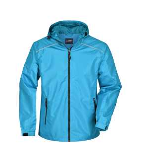 Pánska bunda (JN Mens Rain Jacket) > tyrkysová / šedá (iron) > L