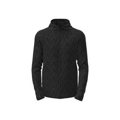 Pánska mikina (Stedman Lux Hooded Knit Fleece Jacket) > čierna (opal heather) > S