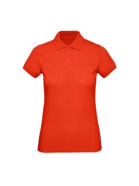 Dámska polokošeľa(B&C Inspire Polo /W) > červená(fire) > M