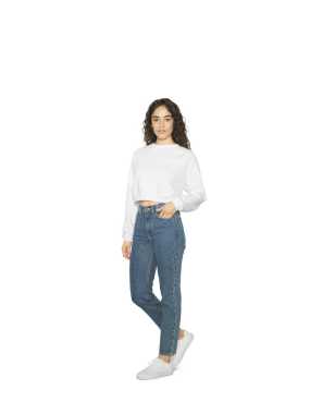 Dámska mikina (AMERICAN APPAREL WOMEN'S FLEX FLEECE CROP PULLOVER) > červená > S
