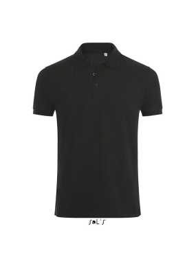 Pánska polokošeľa(SOL'S PHOENIX MEN COTTON-ELASTANE POLO SHIRT) > čierna > 3XL