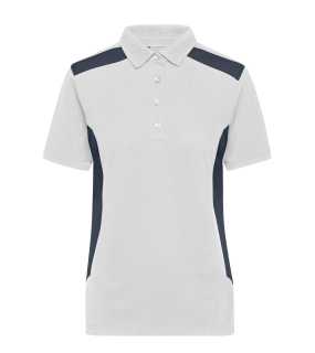 Dámska polokošeľa (JN Ladies Workwear Polo STRONG) > biela / šedá (carbon) > M