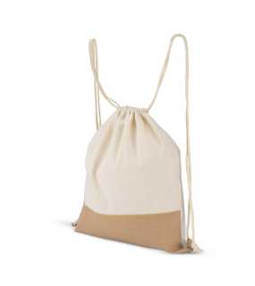 Bavlnený sťahovací vak > béžová