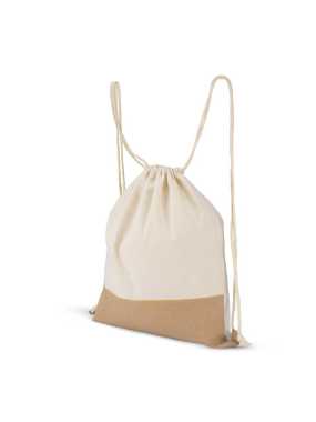 Bavlnený sťahovací vak > béžová