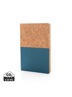 Korkový a kraftový zápisník A5 > modrá
