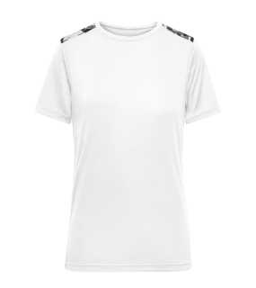 Dámske tričko (JN Ladies Sports Shirt) > biela / čierna > M