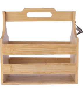 Bambusový držiak fliaš > hnedá