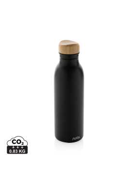 Fľaša na vodu Avira Alcor 600ml z RCS recyklovaného hliníka > čierna