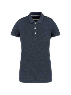 Dámska polokošeľa(Kariban LADIES' VINTAGE SHORT SLEEVE POLO SHIRT)>modrá(night heather)>S
