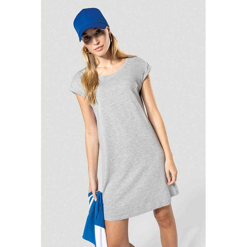 Dámske dlhé tričko (KARIBAN LADIES' LONG T-SHIRT) > modrá (navy) > S/M