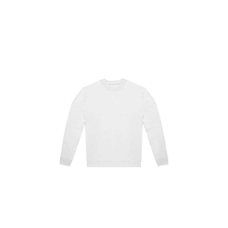 Unisex mikina (B&C ID.222 Crew) > biela > S