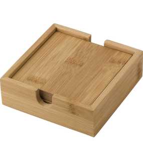Bambusové podložky pod poháre > bambus