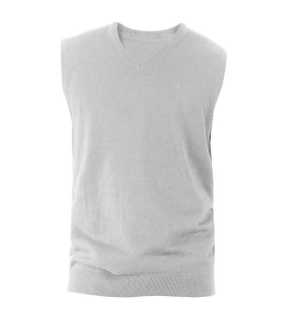 Pánsky sveter (KARIBAN MENS SLEEVELESS JUMPER) > šedá (melange) > L