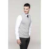 Pánsky sveter (KARIBAN MENS SLEEVELESS JUMPER) > šedá (melange) > 3XL