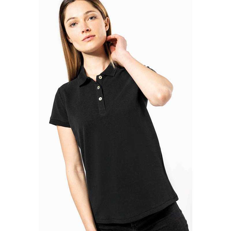 Dámska polokošeľa (Kariban LADIES' SUPIMA® SHORT SLEEVE POLO SHIRT) > modrá (navy) > XS