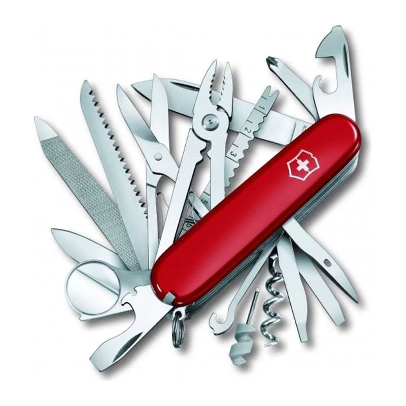 Vreckový nôž (Victorinox SWISSCHAMP) > červená