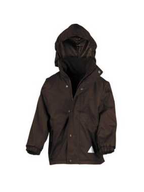 Detská bunda (RESULT JUNIOR REVERSIBLE STORMSTUFF JACKET) > hnedá > S