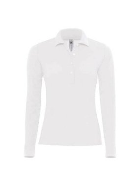 Dámska polokošeľa (B&C SAFRAN PURE LSL/WOMEN) > biela > L