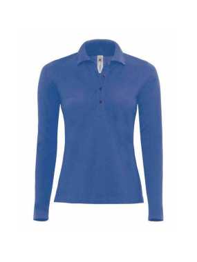 Dámska polokošeľa (B&C SAFRAN PURE LSL/WOMEN) > modrá (royal) > XS