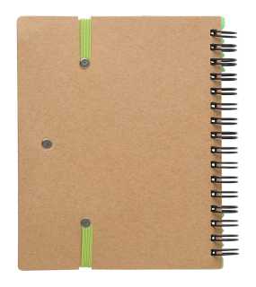 Poznámkový blok s perom a tix bločkami > zelená(svetlo)