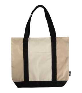 Nákupná taška na zips zo 600D RPET > béžová