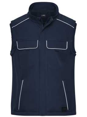 Pánska vesta (JN Workwear Softshell Vest SOLID) > modrá (navy) > 6XL