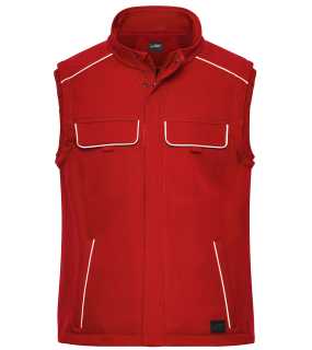 Pánska vesta (JN Workwear Softshell Vest SOLID) > červená > L