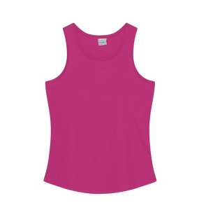 Dámske tielko (Just Cool WOMEN'S COOL SMOOTH SPORTS VEST) > ružová (hot) > L