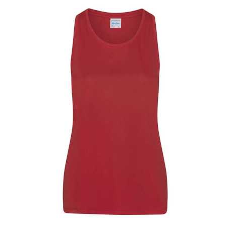 Dámske tielko (Just Cool WOMEN'S COOL SMOOTH SPORTS VEST) > červená (fire) > L