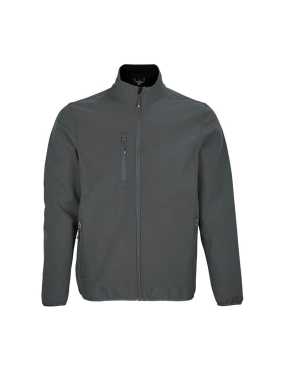 Pánska bunda (SOL'S FALCON MEN - SOFTSHELL ZIP JACKET) > šedá (charcoal) > 3XL