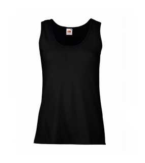 Dámske tielko (FRUIT OF THE LOOM New Lady-Fit Valueweight Vest ) > čierna > S