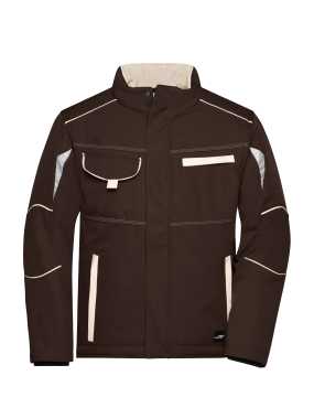 Pánska pracovná bunda(DAIBER Workwear Softshell Padded Jacket-Level 2)>hnedá/šedá(stone)>L