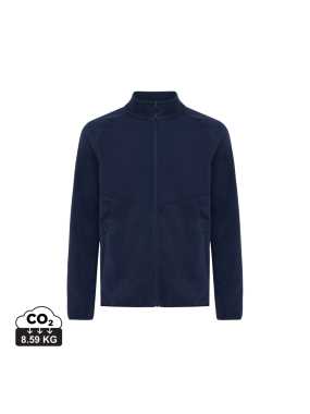 Micro fleece bunda na zips Iqoniq Talung z rec. polyesteru > modrá (navy) > M