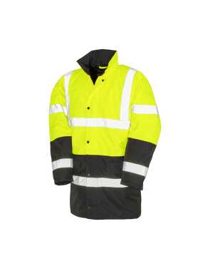 Pánska bunda (RESULT Core Motorway 2-tone Safety Coat)>žltá / čierna>M