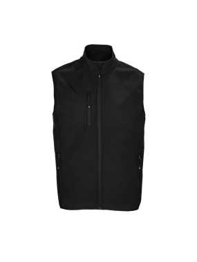 Pánska vesta (SOL'S FALCON BW MEN - SOFTSHELL BODYWARMER) > čierna > S