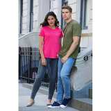 Unisex tričko(GILDAN PREMIUM COTTON ADULT T-SHIRT) > ružová (heliconia) > 2XL