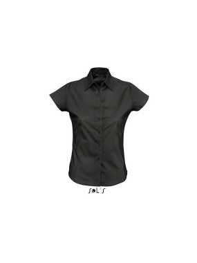 Dámska košeľa (SOLS EXCESS LADIES SHORT SLEEVE STRETCH SHIRT) > čierna > XS