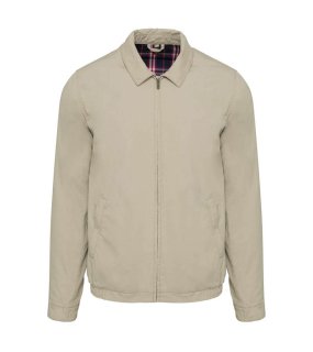 Pánska bunda (Kariban HARRINGTON BLOUSON JACKET) > béžová > 3XL