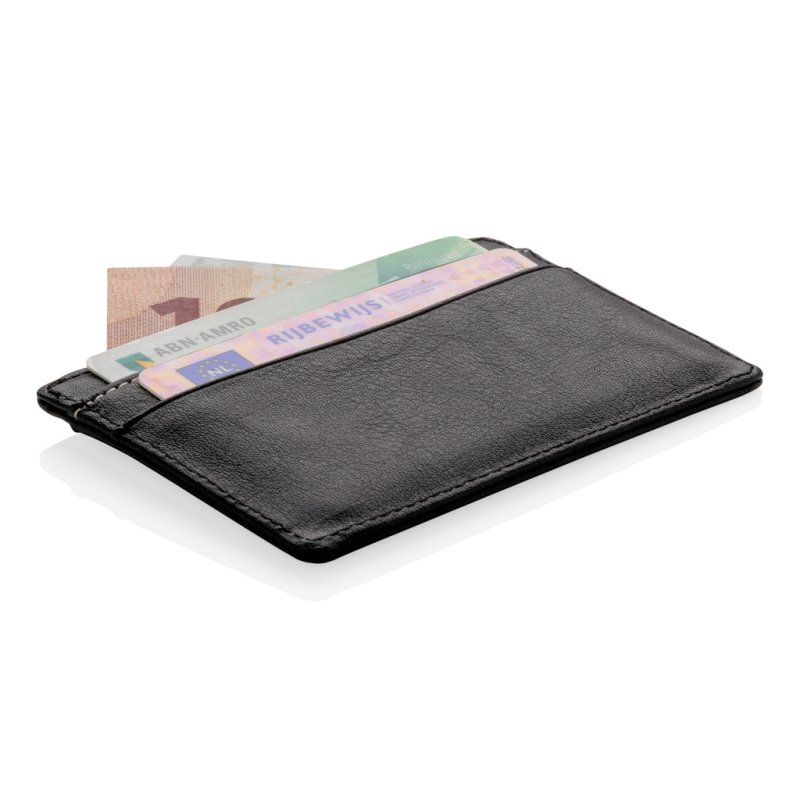 PU obal na karty s RFID ochranou > čierna