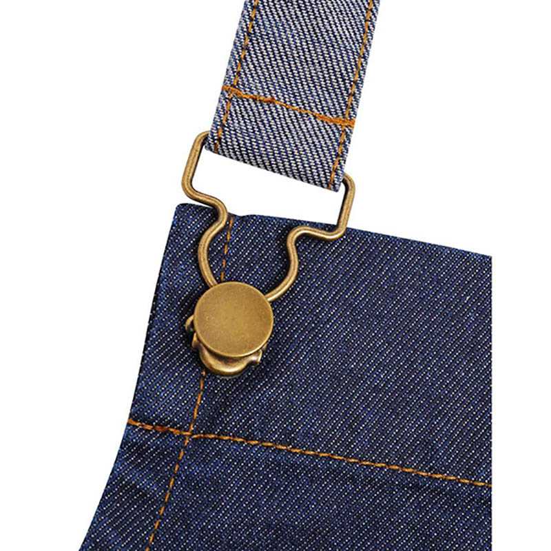 Zástera (PREMIER "DOMAIN" CONTRAST DENIM BIB APRON) > modrá (indigo denim)
