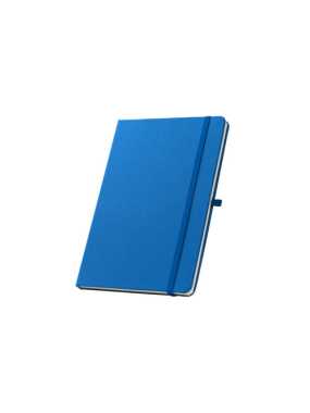 Zápisník A5 z recyklovaného polyesteru (100% rPET) s linajkovými stranami > modrá (royal)