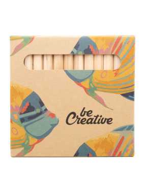 | Sada 12 ks ceruziek na zákazku > prírodná