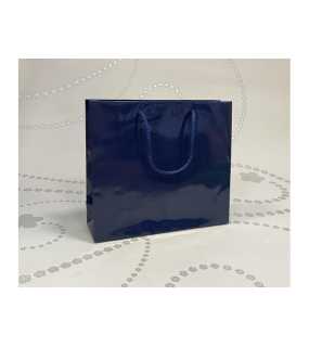 Papierová taška (LUXURY LINE) > modrá > 54x10x38,5 cm