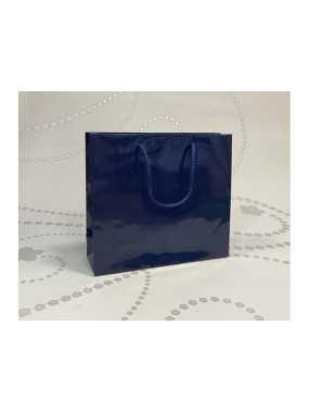 Papierová taška (LUXURY LINE) > modrá > 54x10x38,5 cm