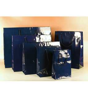 Papierová taška (LUXURY LINE) > modrá > 54x10x38,5 cm