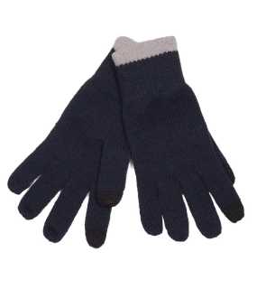 Rukavice (K-UP TOUCH SCREEN KNITTED GLOVES) > modrá (navy) / šedá (light) > L/XL